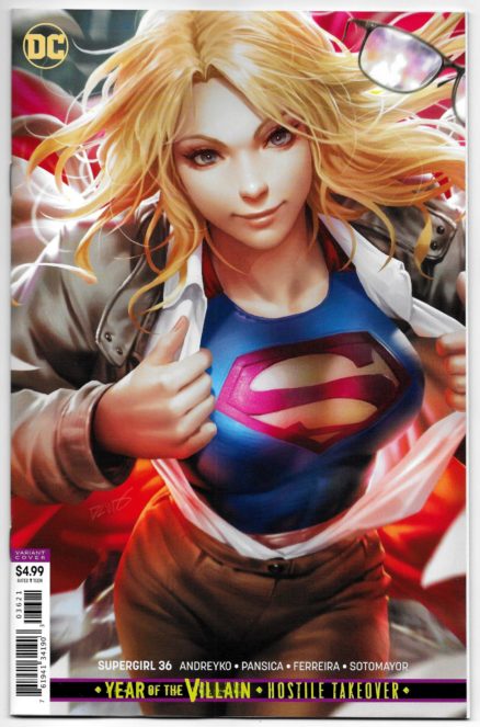Supergirl # 36 Cubierta De Acetato una casi como nuevo DC 