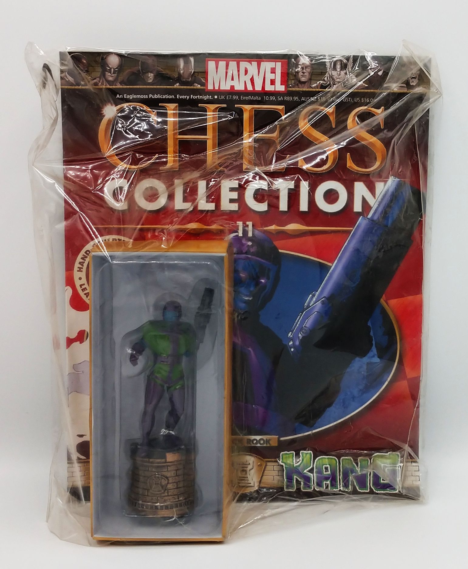 Marvel Chess Figure Collection #11 Kang The Conqueror Black Rook 