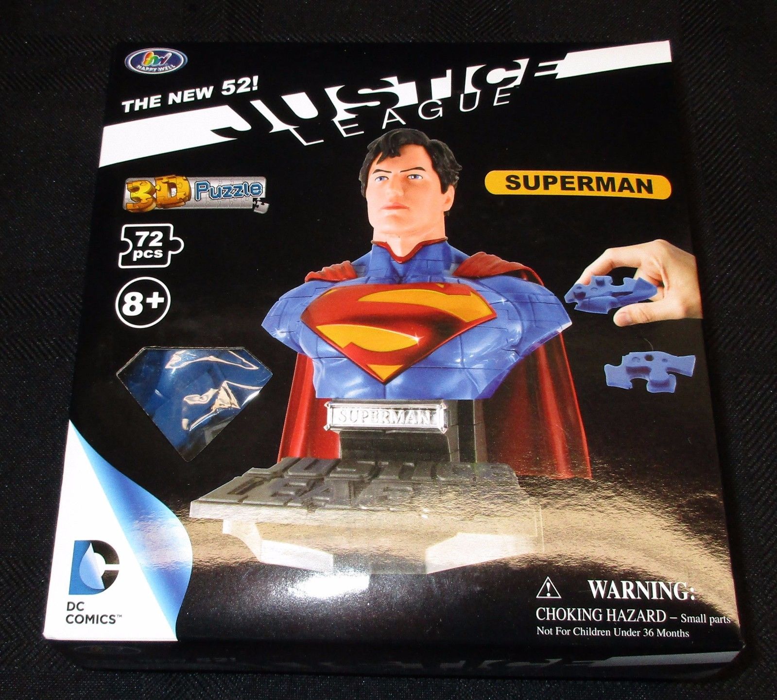 DC HEROES SUPERMAN 3D PUZZLE NEW 52 JL* 72 pcs*  DC,COMIC MJ  8+ 